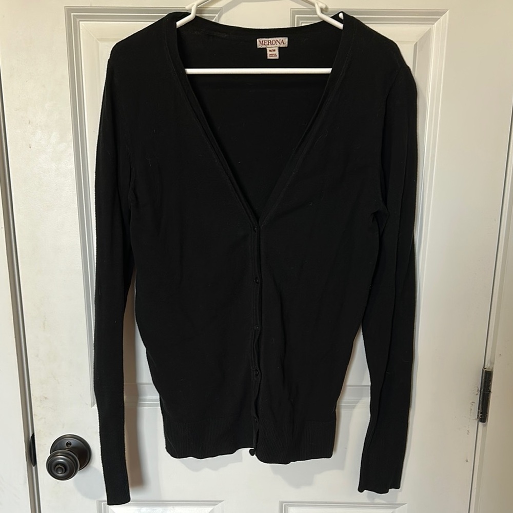 Long sleeve button up sweater